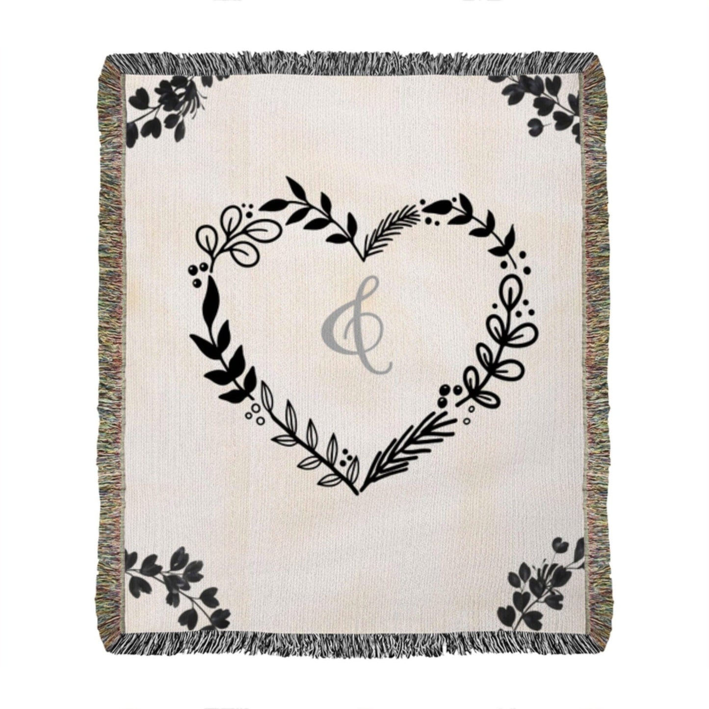 Anniversary Gift for Wife Personalized Woven Blanket