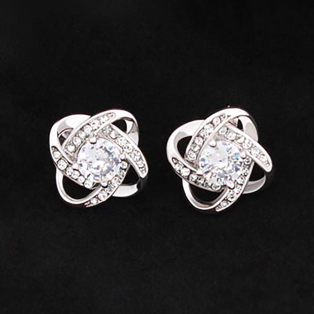 Matching White Gold Stud Earrings Earrings