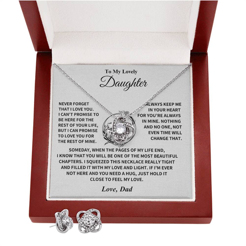Daughter Gift From Dad, "Always Keep Me In Your Heart" Jewelry