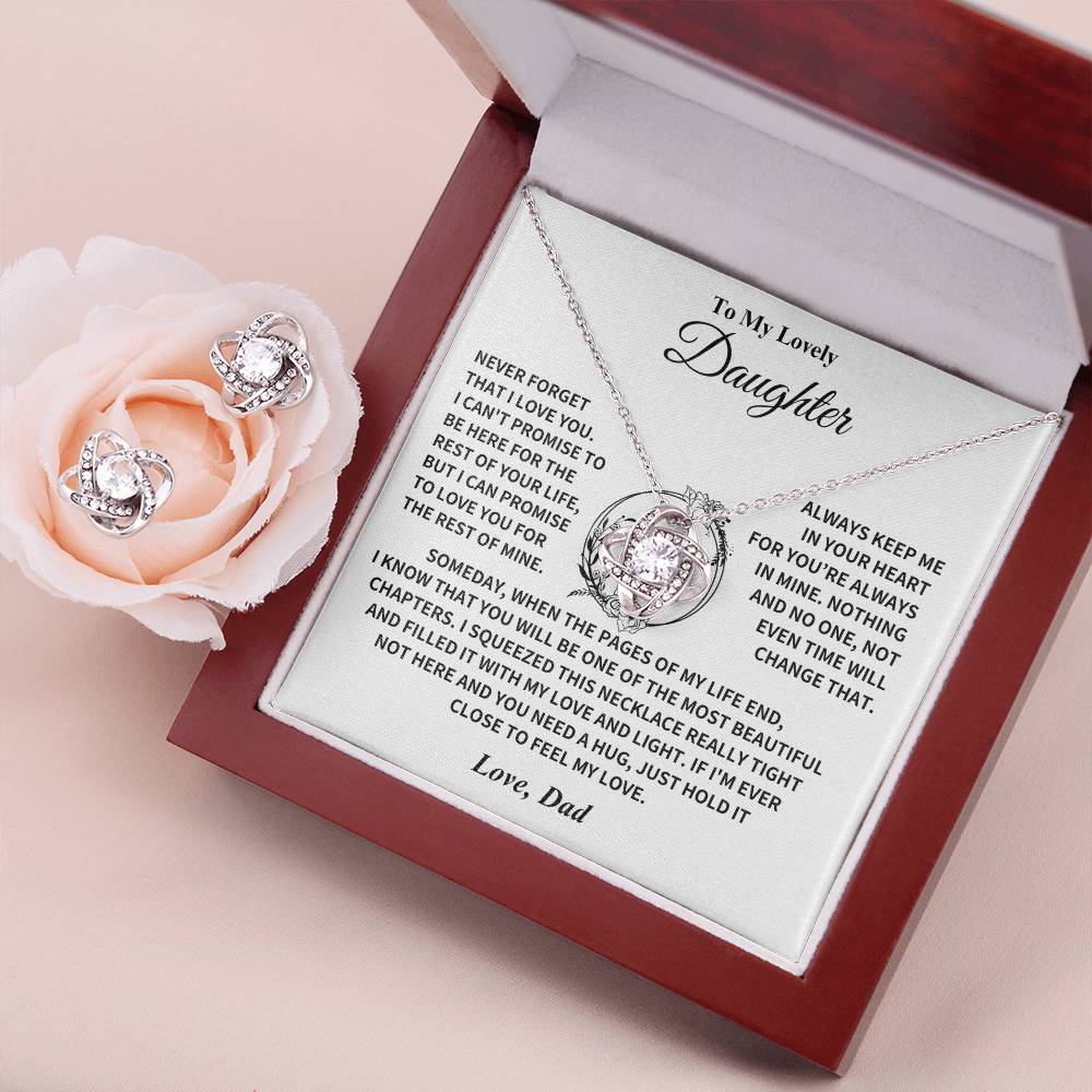 Daughter Gift From Dad, "Always Keep Me In Your Heart" Jewelry