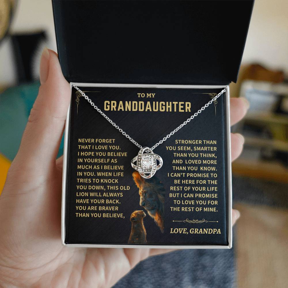 Granddaughter Gift- Love, Grandpa Jewelry