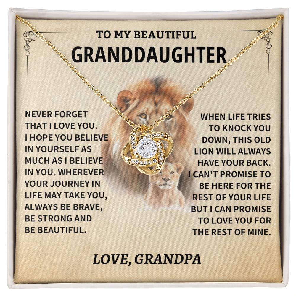Granddaughter Gift-Never Forget-From Grandpa Jewelry