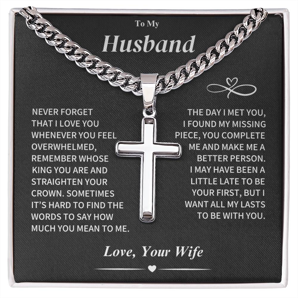 Husband Gift Cross Jewelry