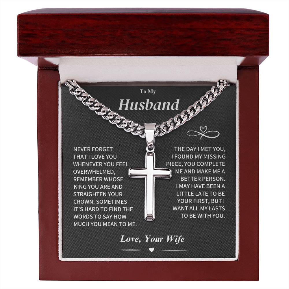 Husband Gift Cross Jewelry