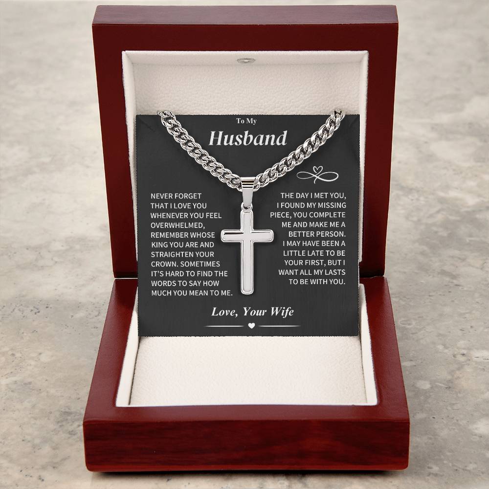 Husband Gift Cross Jewelry