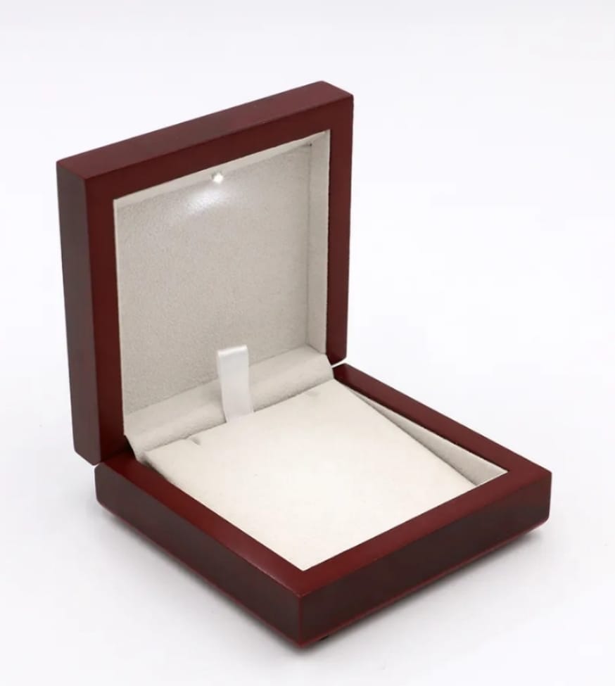 Mahogany Luxury Box w/LED Jewelry