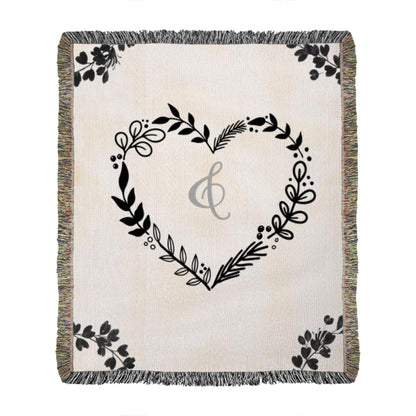 Anniversary Gift for Wife Personalized Woven Blanket