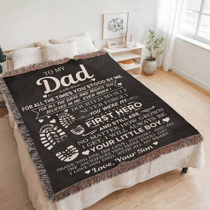 Dad Gift, First Hero Blanket