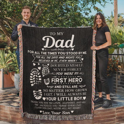 Dad Gift, First Hero Blanket