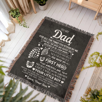 Dad Gift, First Hero Blanket