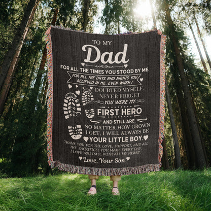 Dad Gift, First Hero Blanket