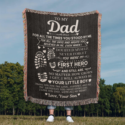 Dad Gift, First Hero Blanket