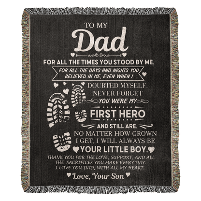 Dad Gift, First Hero Blanket
