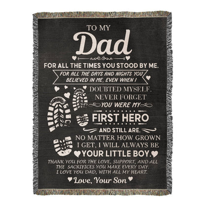 Dad Gift, First Hero Blanket