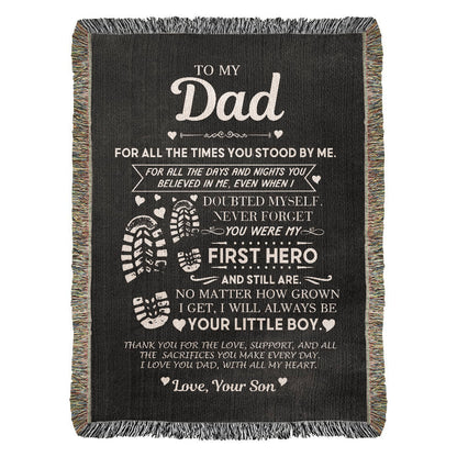Dad Gift, First Hero Blanket