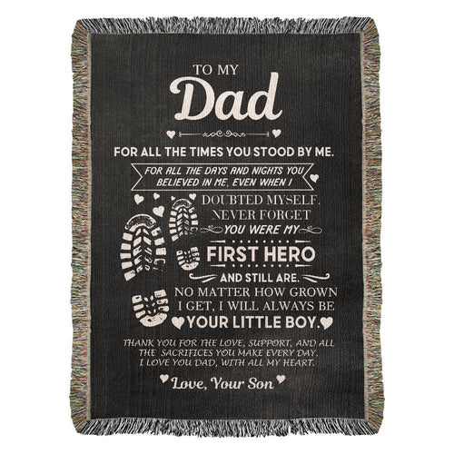 Dad Gift, First Hero Blanket