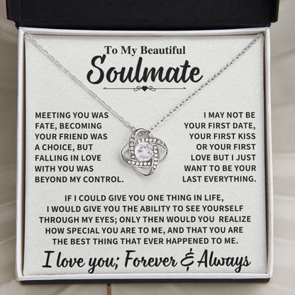 Beautiful Soulmate Gift, "Meeting you was fate" Jewelry