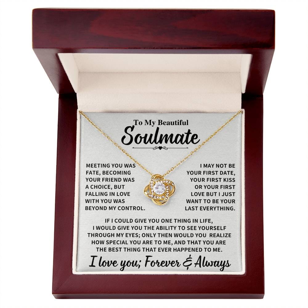 Beautiful Soulmate Gift, "Meeting you was fate" Jewelry