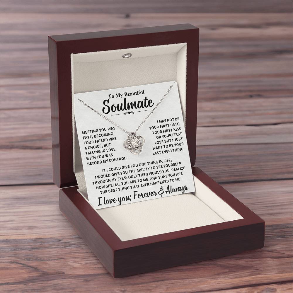 Beautiful Soulmate Gift, "Meeting you was fate" Jewelry