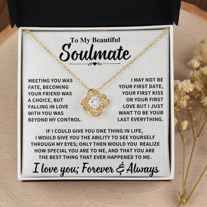 Beautiful Soulmate Gift, "Meeting you was fate" Jewelry