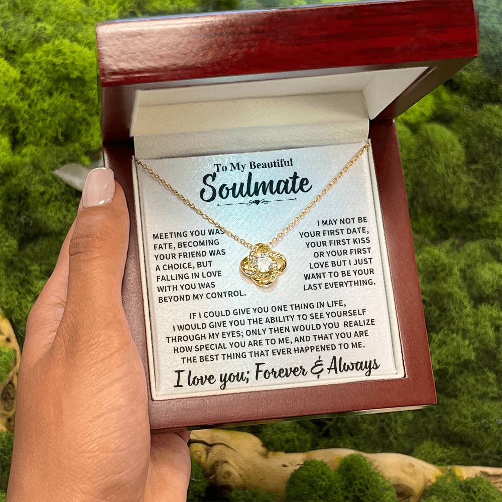 Beautiful Soulmate Gift, "Meeting you was fate" Jewelry