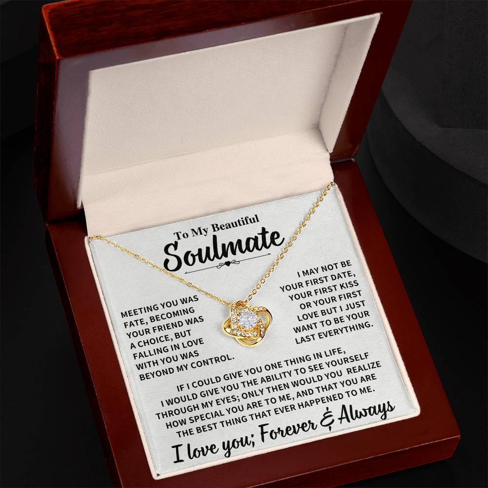 Beautiful Soulmate Gift, "Meeting you was fate" Jewelry