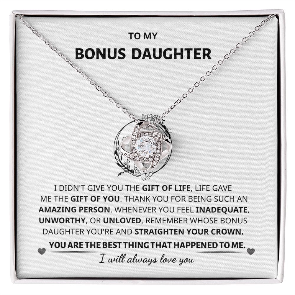 Bonus Daughter Gift- Love Knot Necklace Jewelry