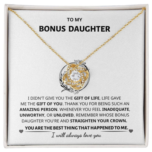 Bonus Daughter Gift- Love Knot Necklace Jewelry