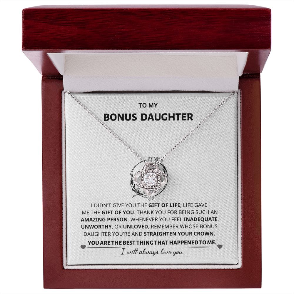 Bonus Daughter Gift- Love Knot Necklace Jewelry