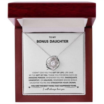 Bonus Daughter Gift- Love Knot Necklace Jewelry
