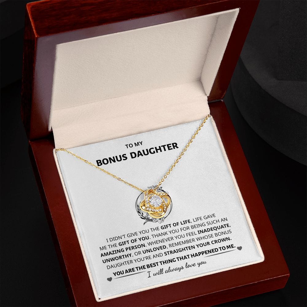 Bonus Daughter Gift- Love Knot Necklace Jewelry