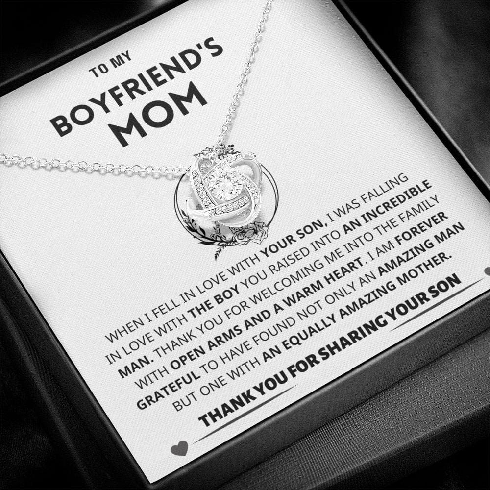 Boyfriend's Mom Gift, "Forever Grateful." Jewelry