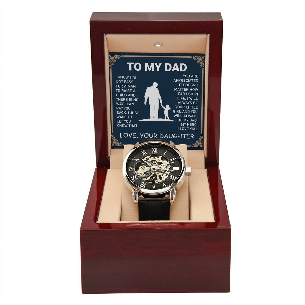 Dad Gift-My Hero-From Daughter Jewelry