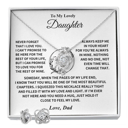 Daughter Gift From Dad, "Always Keep Me In Your Heart" Jewelry