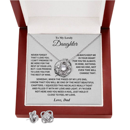 Daughter Gift From Dad, "Always Keep Me In Your Heart" Jewelry