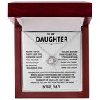 Daughter Gift From Dad, "Straighten Your Crown", Knot Necklace Jewelry