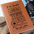 Daughter Gift From Mom, "Never Forget", Graphic Journal Jewelry