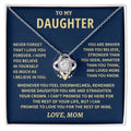 Daughter Gift From Mom, "Straighten Your Crown", Knot Necklace Jewelry
