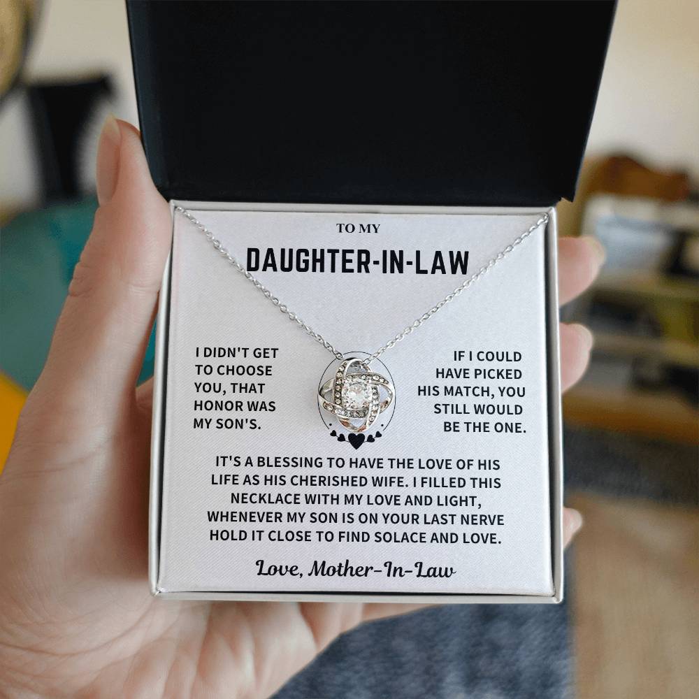 Daughter-in-Law Gift-Love Knot Necklace Jewelry