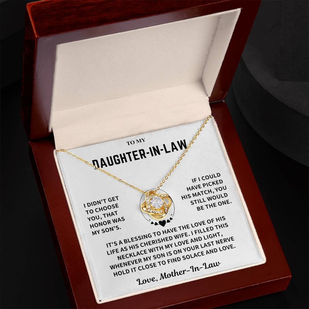 Daughter-in-Law Gift-Love Knot Necklace Jewelry