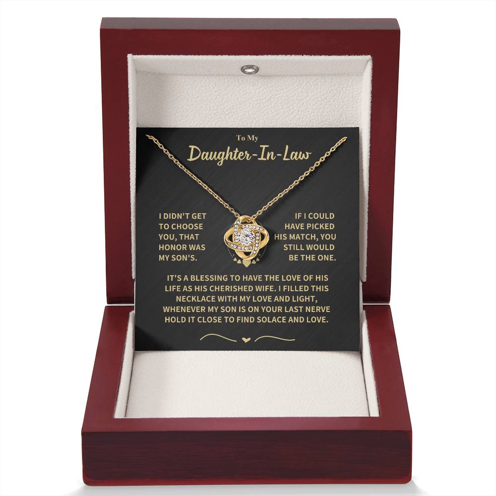 Daughter-in-Law Gift-Love Knot Necklace Jewelry