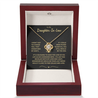 Daughter-in-Law Gift-Love Knot Necklace Jewelry