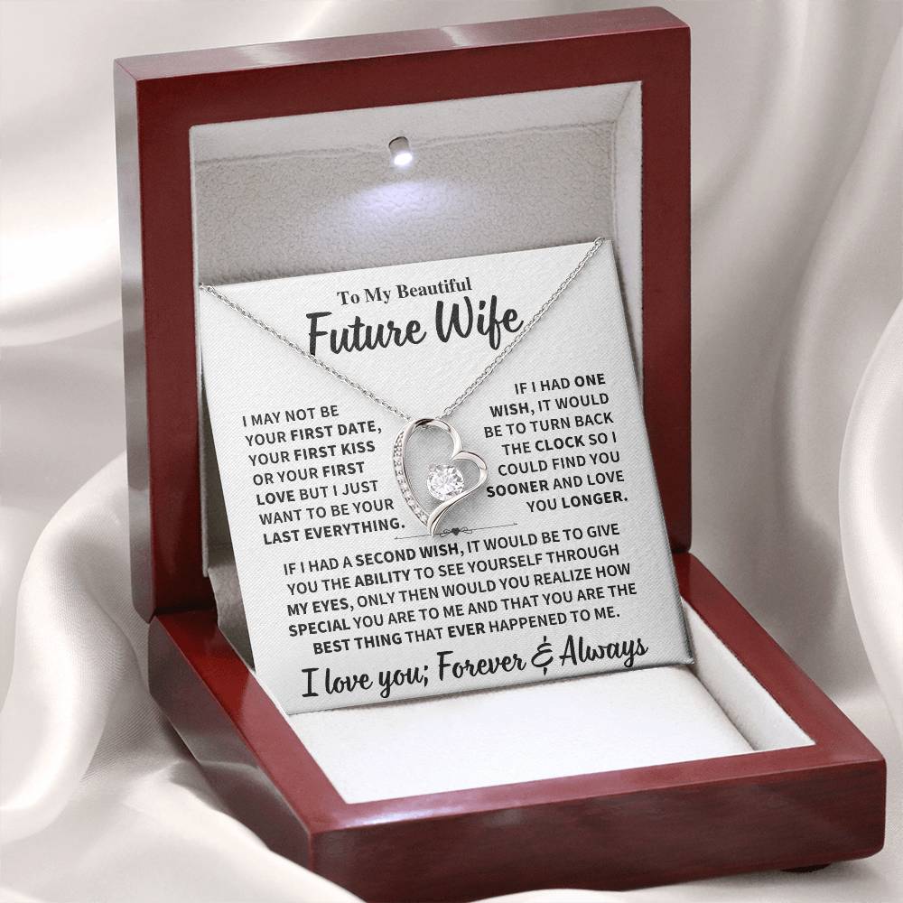 Future Wife Gift,"Best Thing That Ever Happened To me" Heart Necklace Jewelry