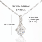 Future Wife Gift "Forever & Always",Alluring Beauty Necklace Jewelry