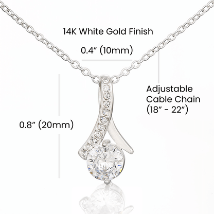 Future Wife Gift "Forever & Always",Alluring Beauty Necklace Jewelry