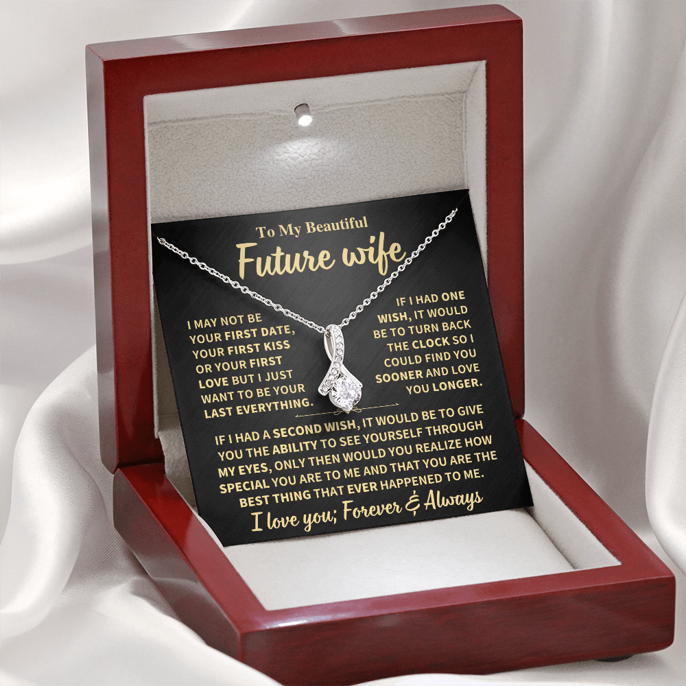 Future Wife Gift "Forever & Always",Alluring Beauty Necklace Jewelry