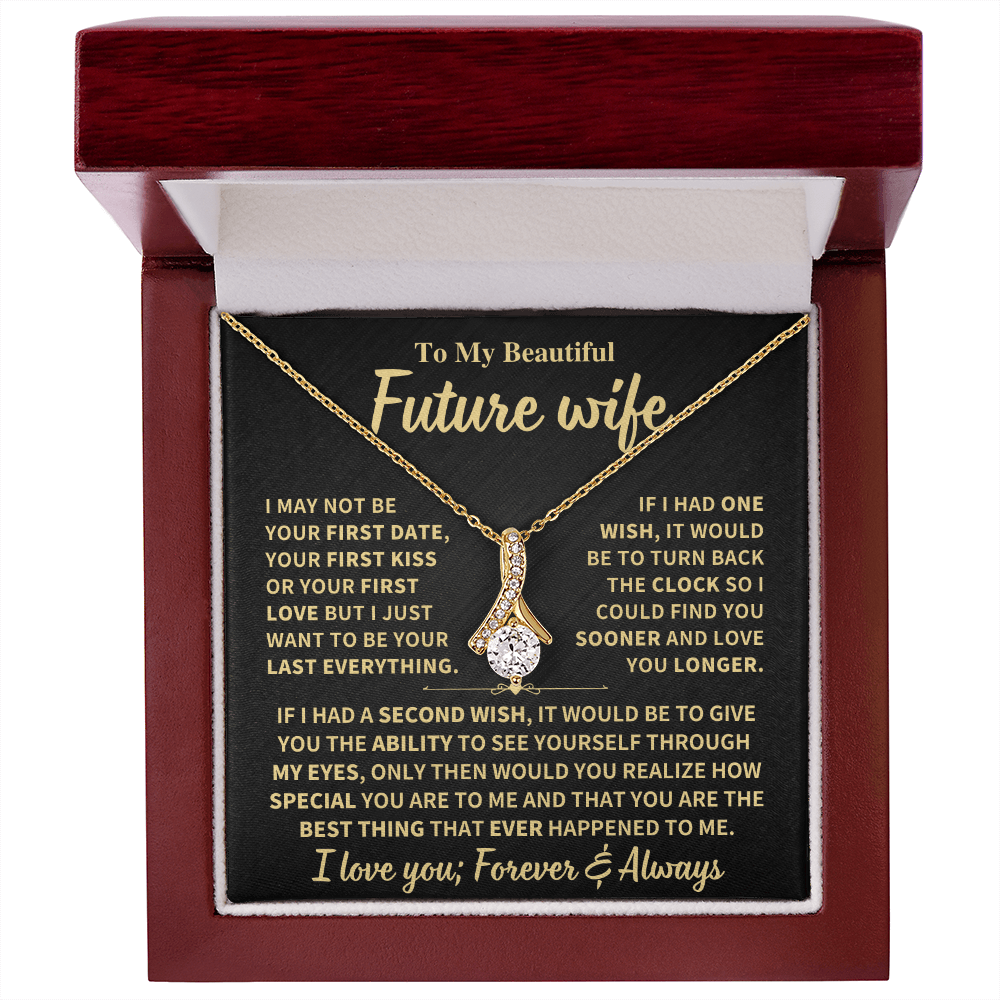 Future Wife Gift "Forever & Always",Alluring Beauty Necklace Jewelry