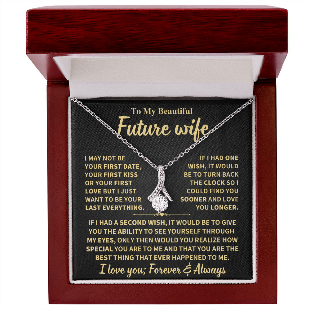 Future Wife Gift "Forever & Always",Alluring Beauty Necklace Jewelry