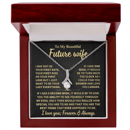 Future Wife Gift "Forever & Always",Alluring Beauty Necklace Jewelry