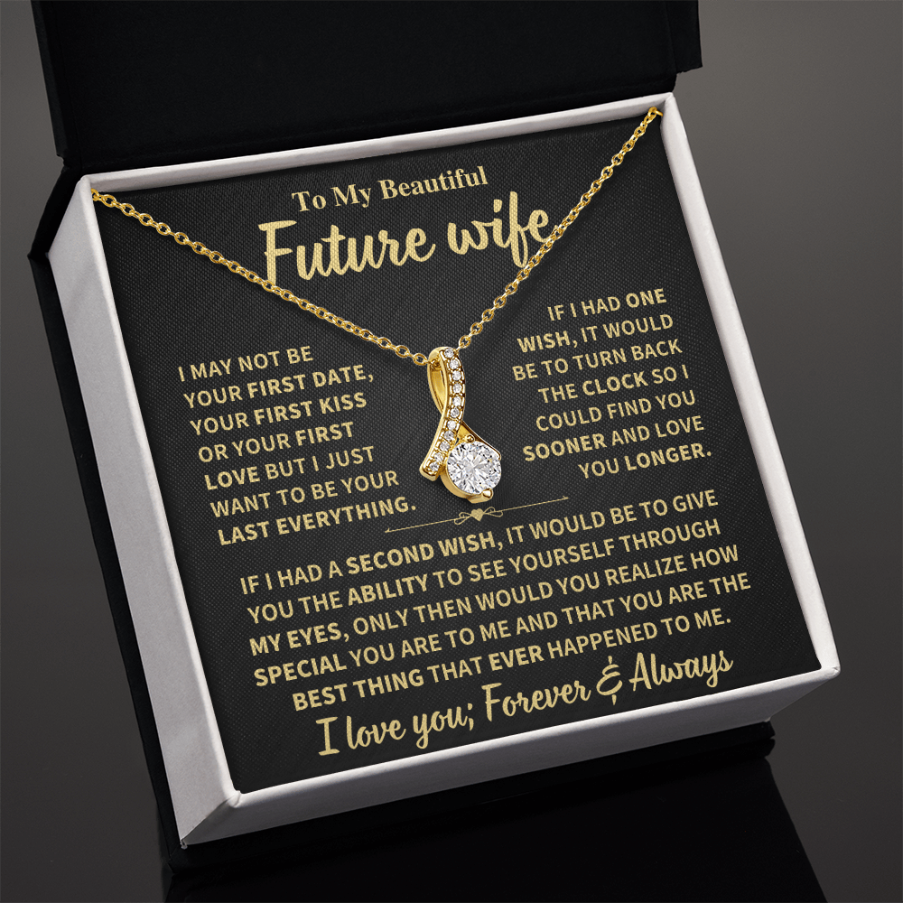 Future Wife Gift "Forever & Always",Alluring Beauty Necklace Jewelry